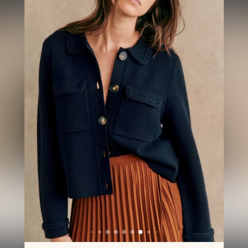 Navy Betty Cardigan (new with tag detached)